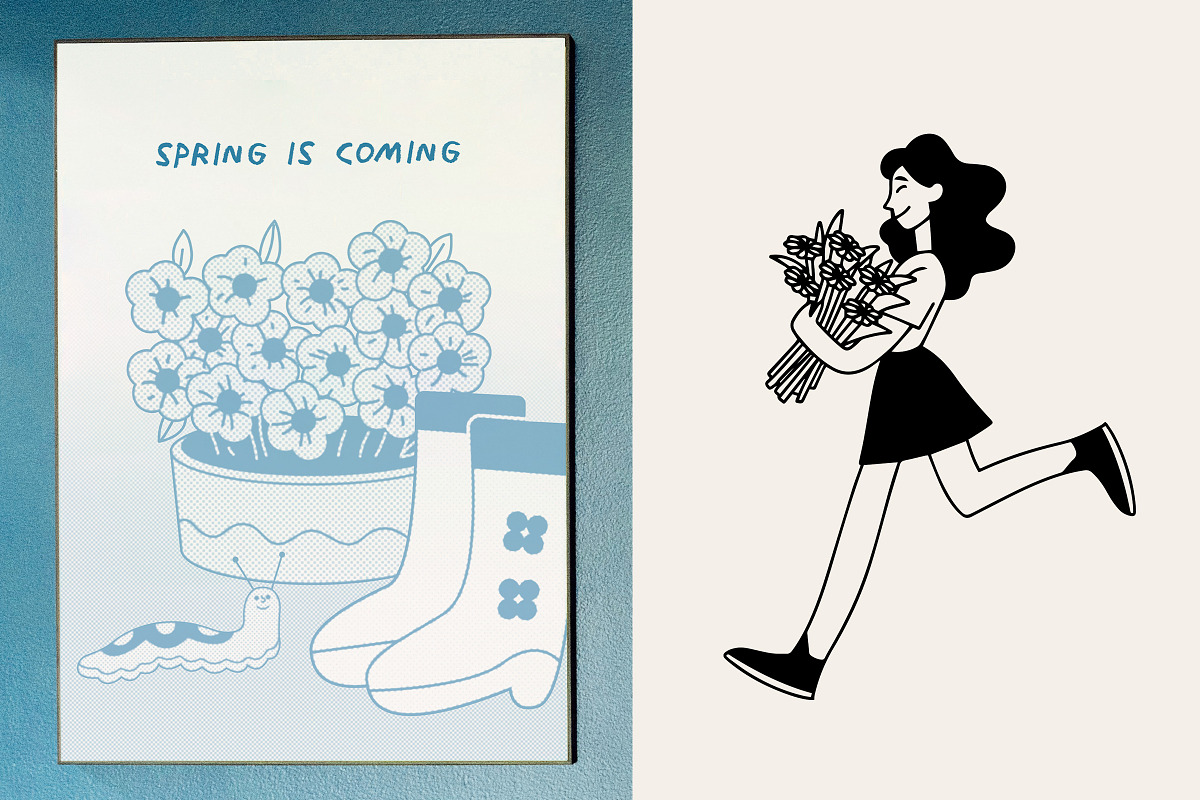 Folk Spring Illustration and Graphic, an Object Graphic by Schumacher Shop (Photo 10 of 11)