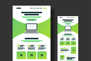 Website And Mobile App UI Wireframe, a Wireframe Template by MightyDesign