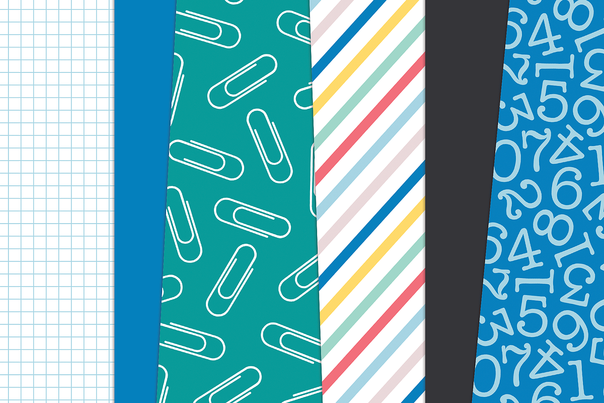Seamless Back To School Digital Set, a Pattern Graphic by Paper Starr Studio (Photo 3 of 8)