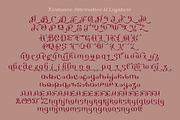 Kinksane Classic Script, a Script Font by madeDeduk (Thumbnail 9 of 10)