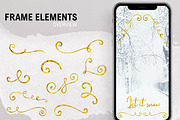 Gold Foil X-Mas Instagram Sticker, a Social Media Template by U + Me Studio (Thumbnail 7 of 12)