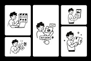 Notion Style E-commerce Illustration, a Work Illustration by Imran Haroon (Thumbnail 4 of 4)