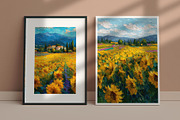 Summer Sunflower Field Illustration, a Decorative Illustration by Housui Patterns (Thumbnail 12 of 12)