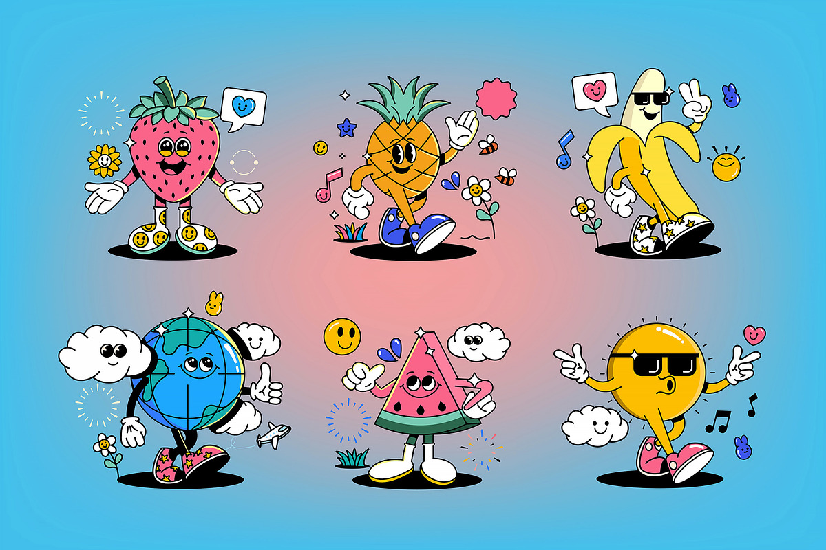 Funny cartoon characters, an Object Illustration by Creative Graphics