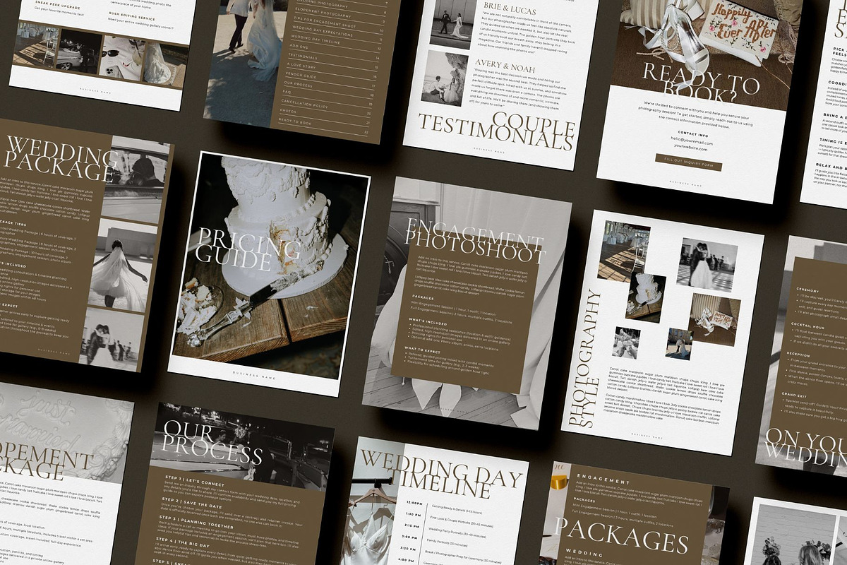 Wedding Photography Pricing Guide, a Marketing Template by Blush Created (Photo 1 of 10)