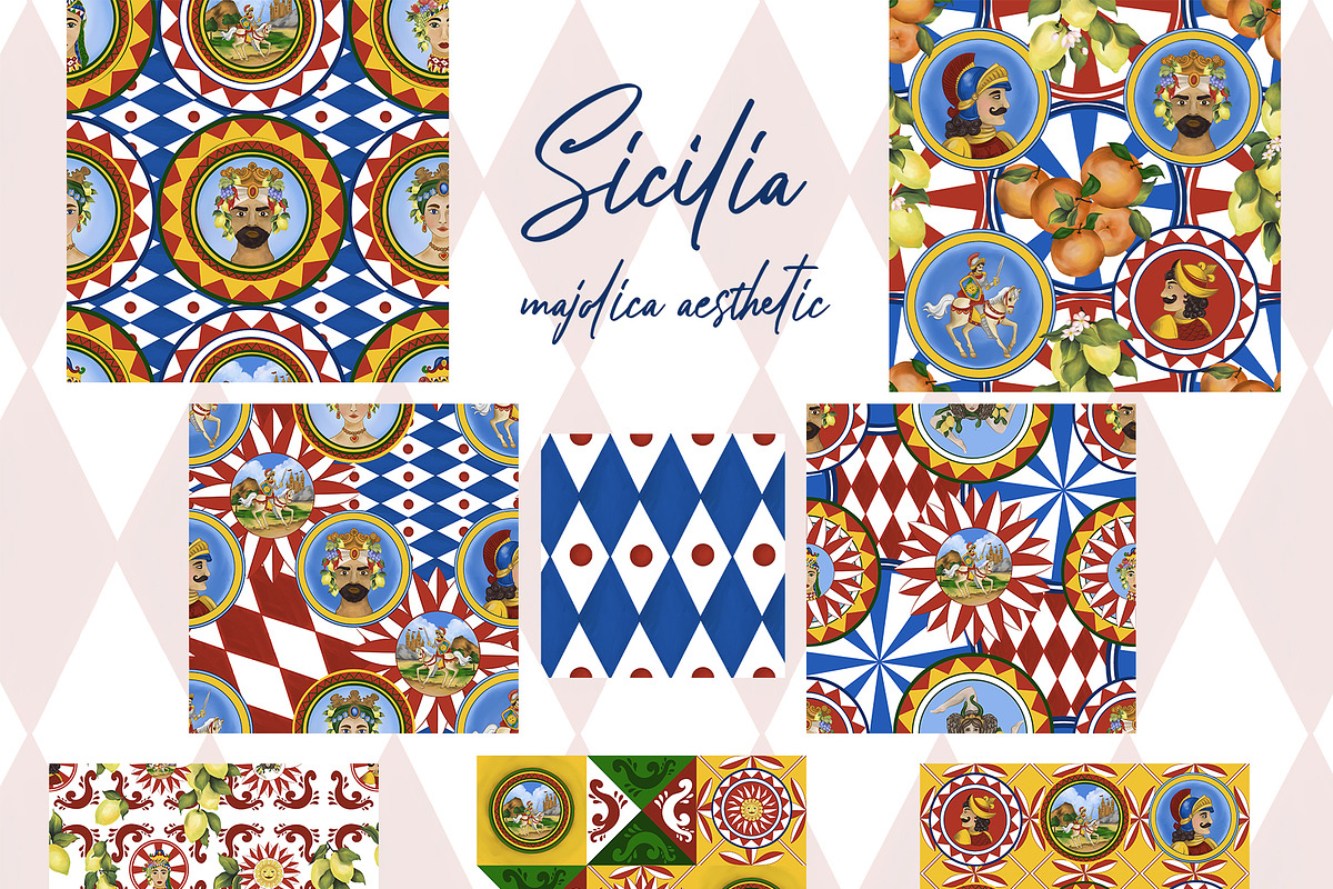 Sicilia. Majolica aesthetic., a Pattern Graphic by ma_i_vi (Photo 10 of 11)