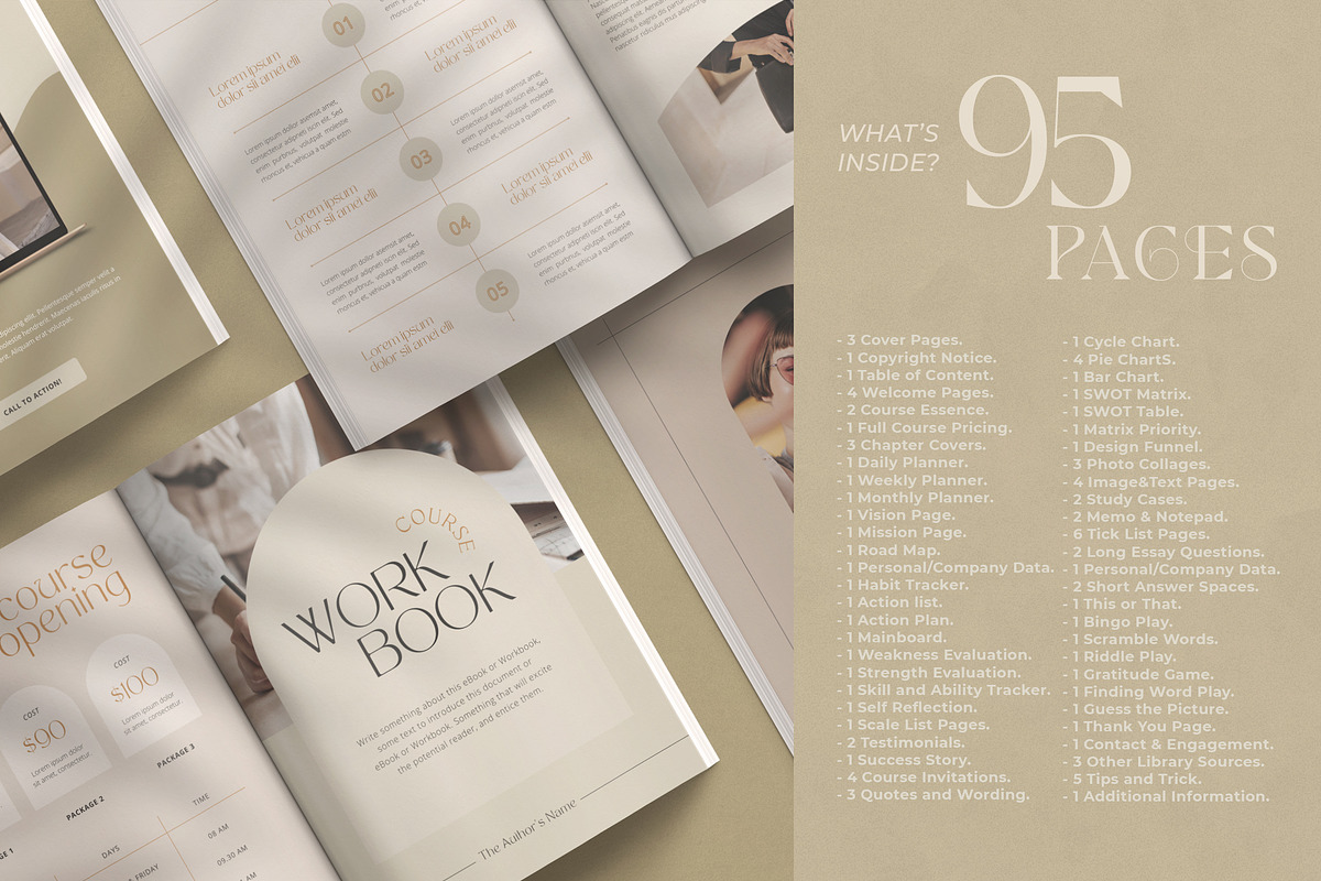 WorkBook Creator for Coaches, CANVA, a Marketing Template by Eesome Design Studio (Photo 2 of 23)