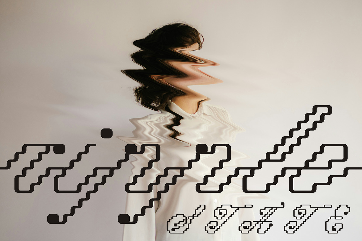 Lucid Drift Pixel Surreal Script, a Script Font by Struvictory.art (Photo 7 of 9)
