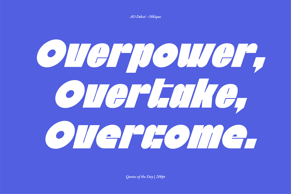 AO Dekai - Display Variable Font, a Sans Serif Font by OwunStudio (Photo 12 of 15)