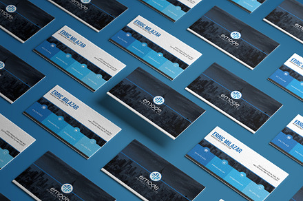 Modern Blue Business Card