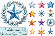 Christmas Crystal Star Clipart, an Illustration by CrexoraLab (Thumbnail 1 of 4)