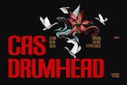 Cas Drumhead Display Condensed, a Sans Serif Font by Casloop Studio (Thumbnail 1 of 15)