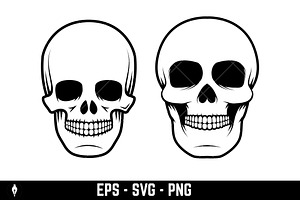 Biker Theme Labels. Skulls With Wing