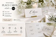 Wedding Place Cards | Canva editable, a Card Template by Arfis (Thumbnail 4 of 9)