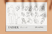 FATHER line art, a Person Illustration by velychko.ua (Thumbnail 2 of 7)