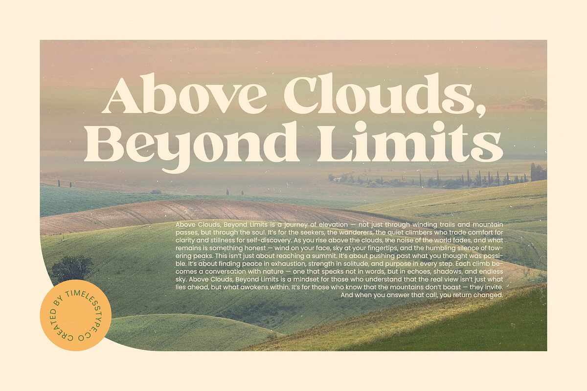 Jungle Melon Groovy Display Serif, a Serif Font by timelesstype.co (Photo 7 of 20)