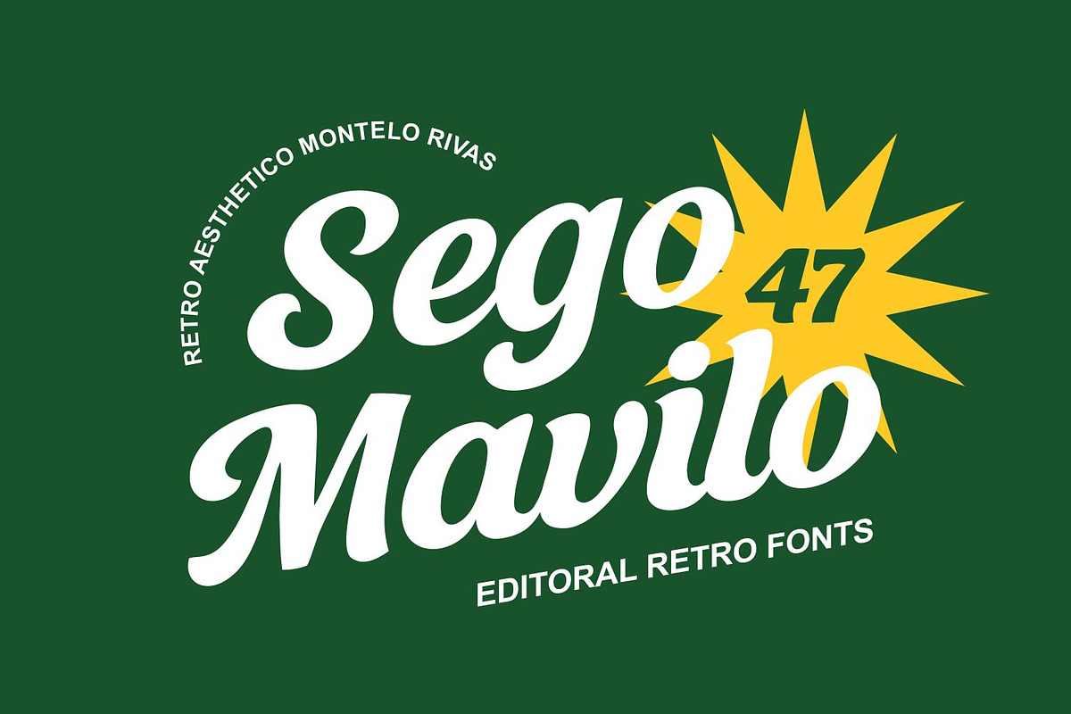 Emilio – Bold Retro Script Font, a Script Font by WhymoreArt (Photo 2 of 11)