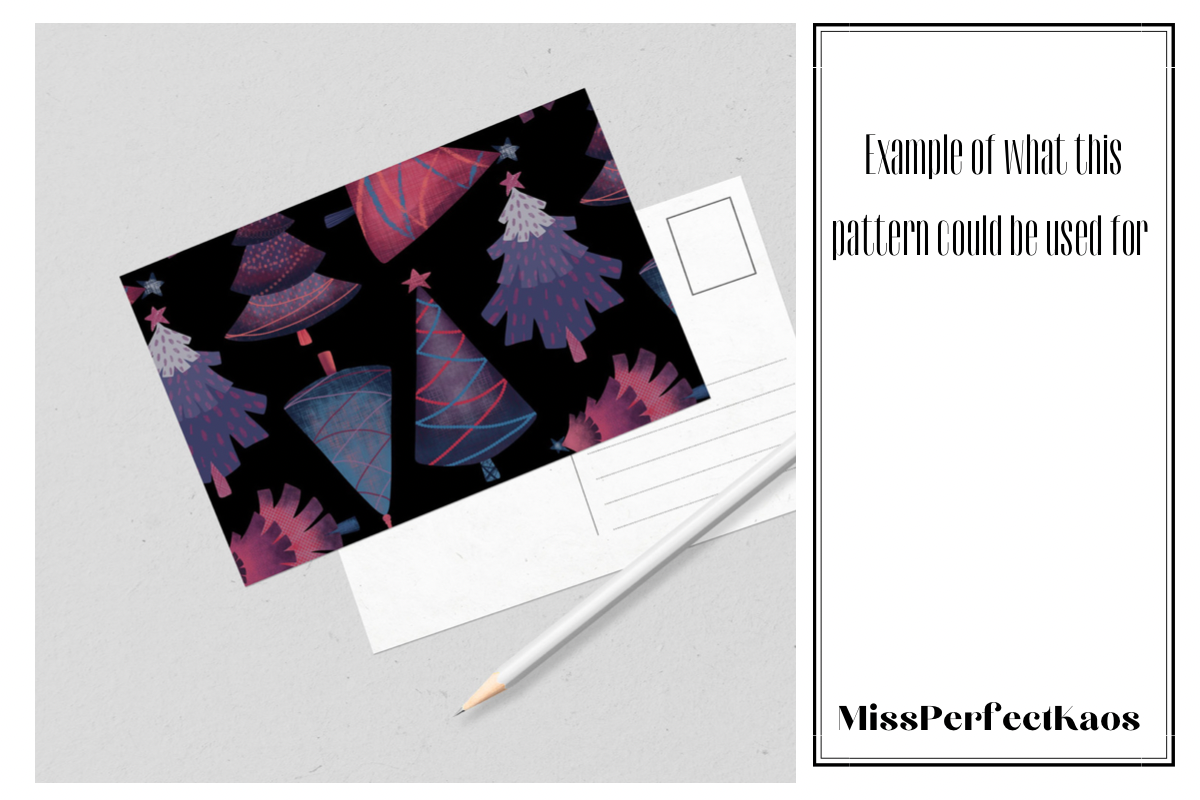 Christmas Tree- Repeat Pattern, a Pattern Graphic by MissPerfectKaos (Photo 2 of 4)