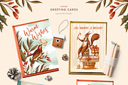 Christmas Squirrels & Winter Scenes, an Animal Illustration by Yeticrab (Thumbnail 3 of 12)