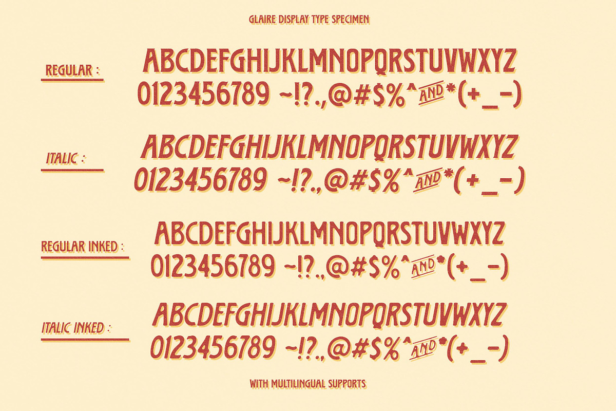 Glaire Display Family Typeface, a Sans Serif Font by Dawaii Goods (Photo 3 of 8)