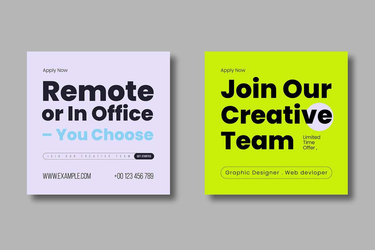 We Are Hiring Social Media Post, a Social Media Template by MightyDesign (Photo 4 of 7)