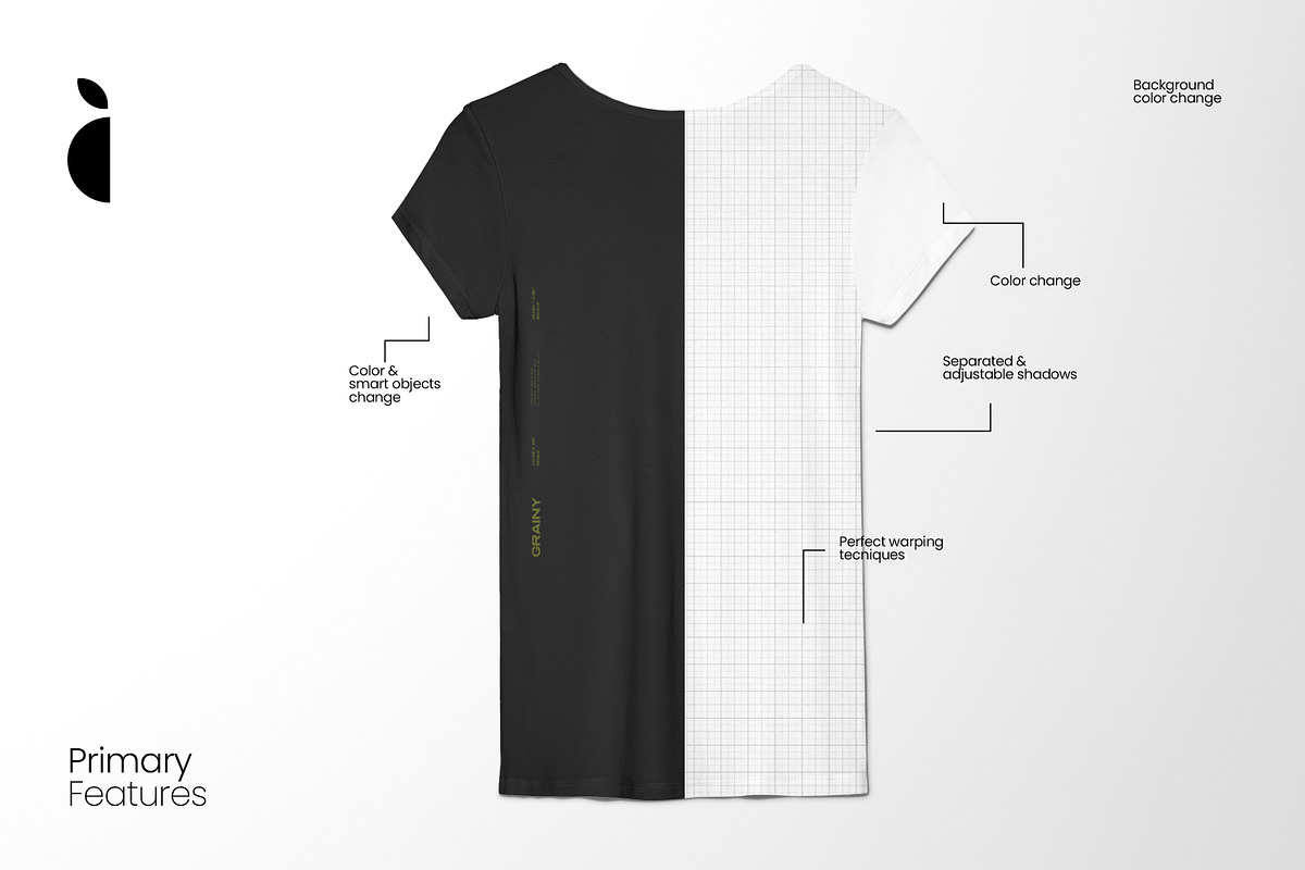 GRAINY T-Shirt Mockup Kit VOL2, a Shirt Mockup by Catkie - Digital Art (Photo 2 of 10)
