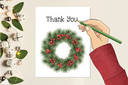 Christmas Timeless Winter Clipart, an Illustration by Creative Art (Thumbnail 2 of 9)