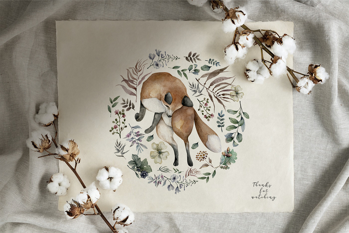 Fall in Forest Autumn Mood, an Animal Illustration by Ann Art Houze (Photo 22 of 22)