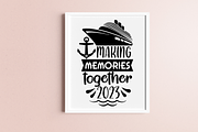 Family Cruise Vacation 2023 SVG Bund, an Object Graphic by Design's Dark (Thumbnail 9 of 14)