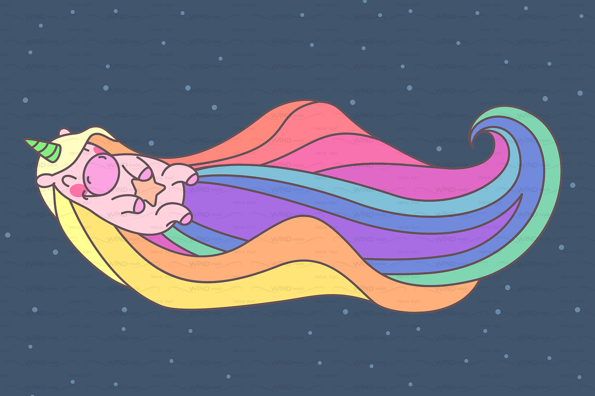 vector SET Unicorns time, an Object Graphic by WINDmade (Photo 9 of 14)