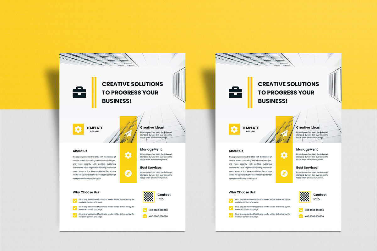 Minimal Clean Business Flyer Design, a Flyer Template by mijli (Photo 3 of 12)