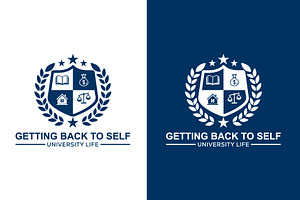 University emblem education logo, a Branding & Logo Template by Master Design