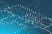 Blueprints set, a Background Graphic by bolotoff (Thumbnail 1 of 3)