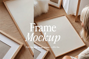 Beige Frame Mockup with Person, a Household Mockup by Tomasz Ganclerz (Thumbnail 2 of 4)