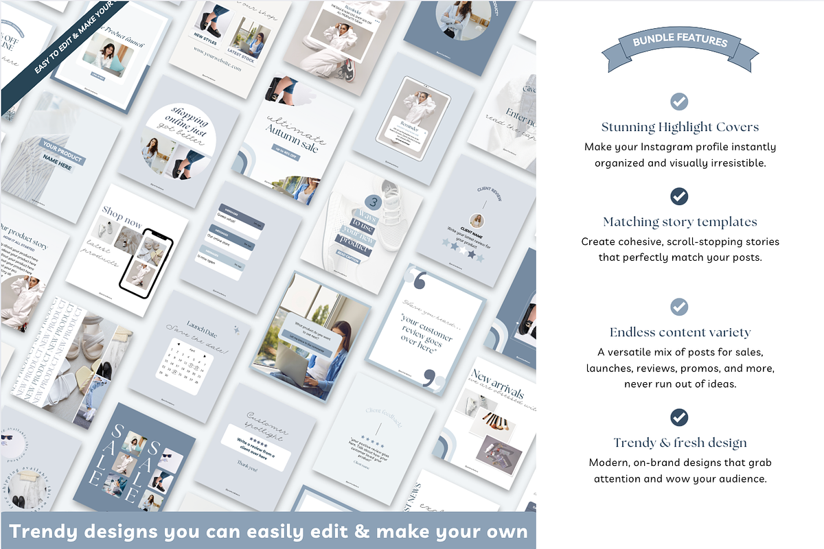 E-commerce shop Instagram Canva post preview 7