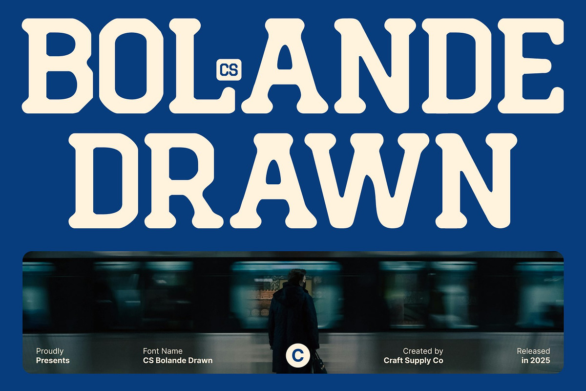 CS Bolande Drawn, a Slab Serif Font by Craft Supply Co. (Photo 1 of 8)
