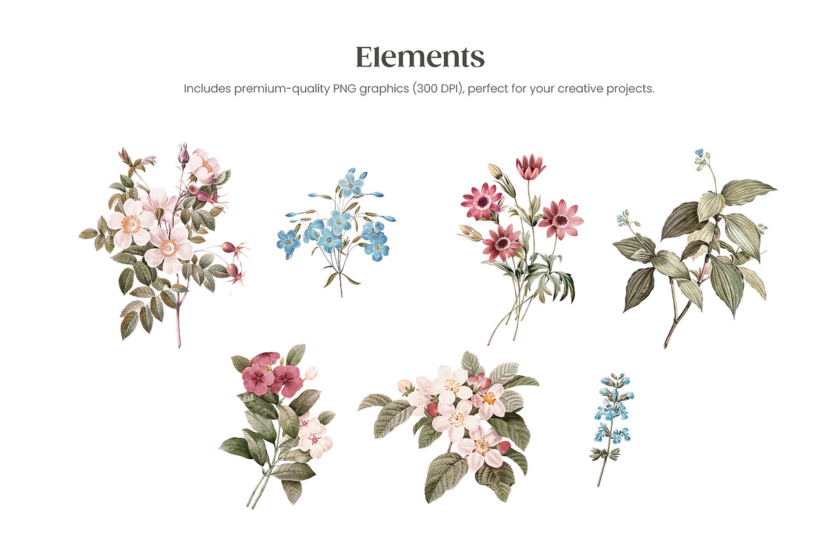 Gentle Bloom Vintage Pattern, a Pattern Graphic by Yello_illustration (Photo 5 of 18)