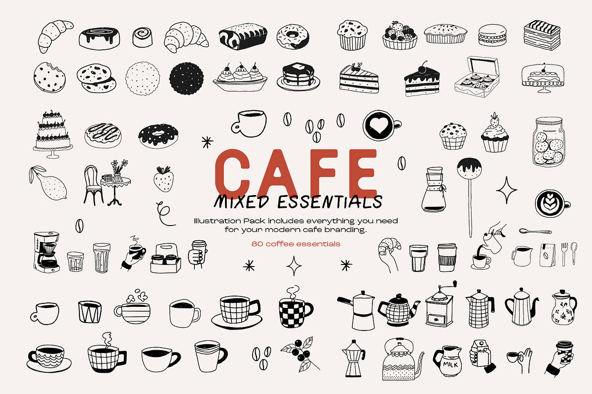 The Cafe Collection Illustrations, a Food Illustration by dicreate (Photo 5 of 13)