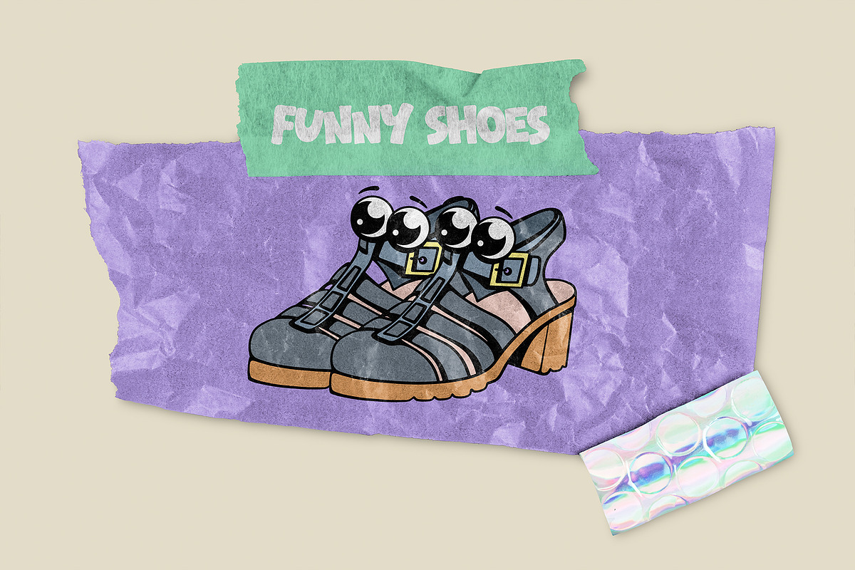 Funny Shoes - Character Collection, an Illustration by Alina Sh (Photo 4 of 7)