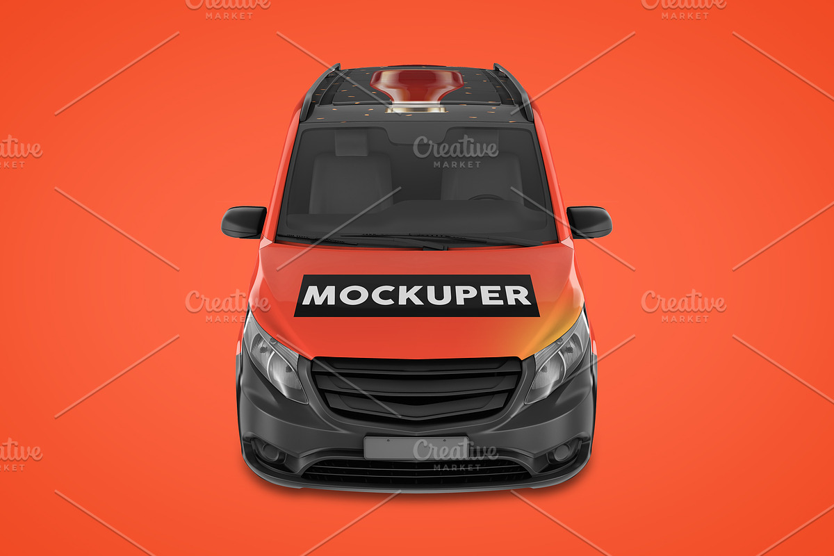 Realistic Panel Van PSD Mockup, an Object Graphic by Sinlatown (Photo 8 of 17)