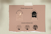 Arch line logo. Female art emblems., an Illustration by bioraven (Thumbnail 6 of 11)