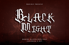 Black Might-Modern Blackletter Font