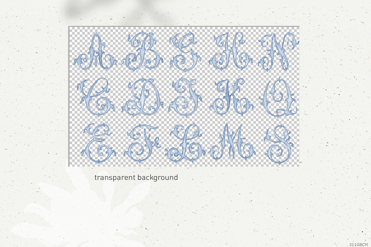 Crest wedding script letters png, a Decorative Illustration by ...