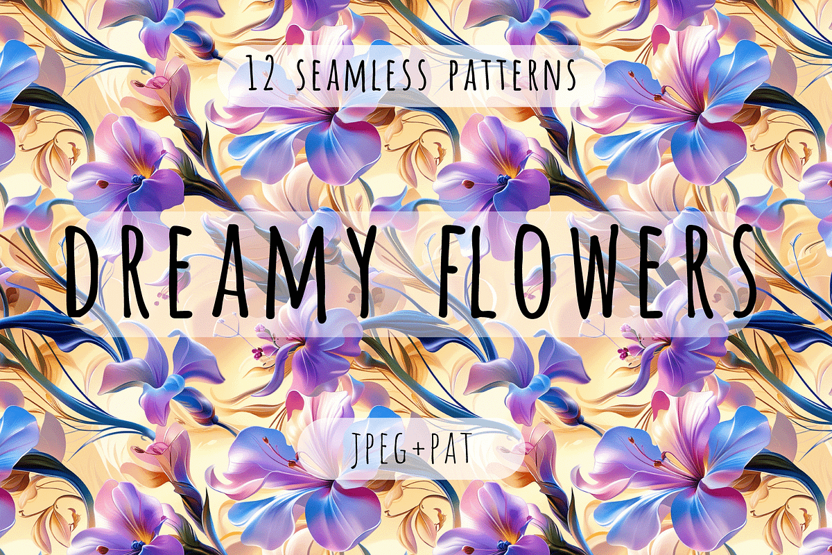 Dreamy Forals - Seamless Patterns, a Pattern Graphic by Art Sproot (Photo 2 of 5)