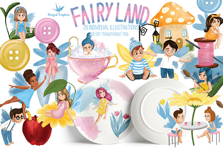 Fairies / elves' land children's set