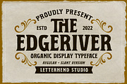 The Edgeriver - Organic, a Font by Letterhend Studio (Thumbnail 1 of 9)