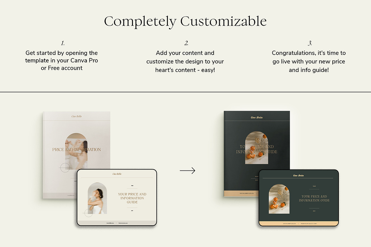 Stylish | Photo Price Guide Canva, a Templates & Theme by Studio Leelou (Photo 5 of 9)