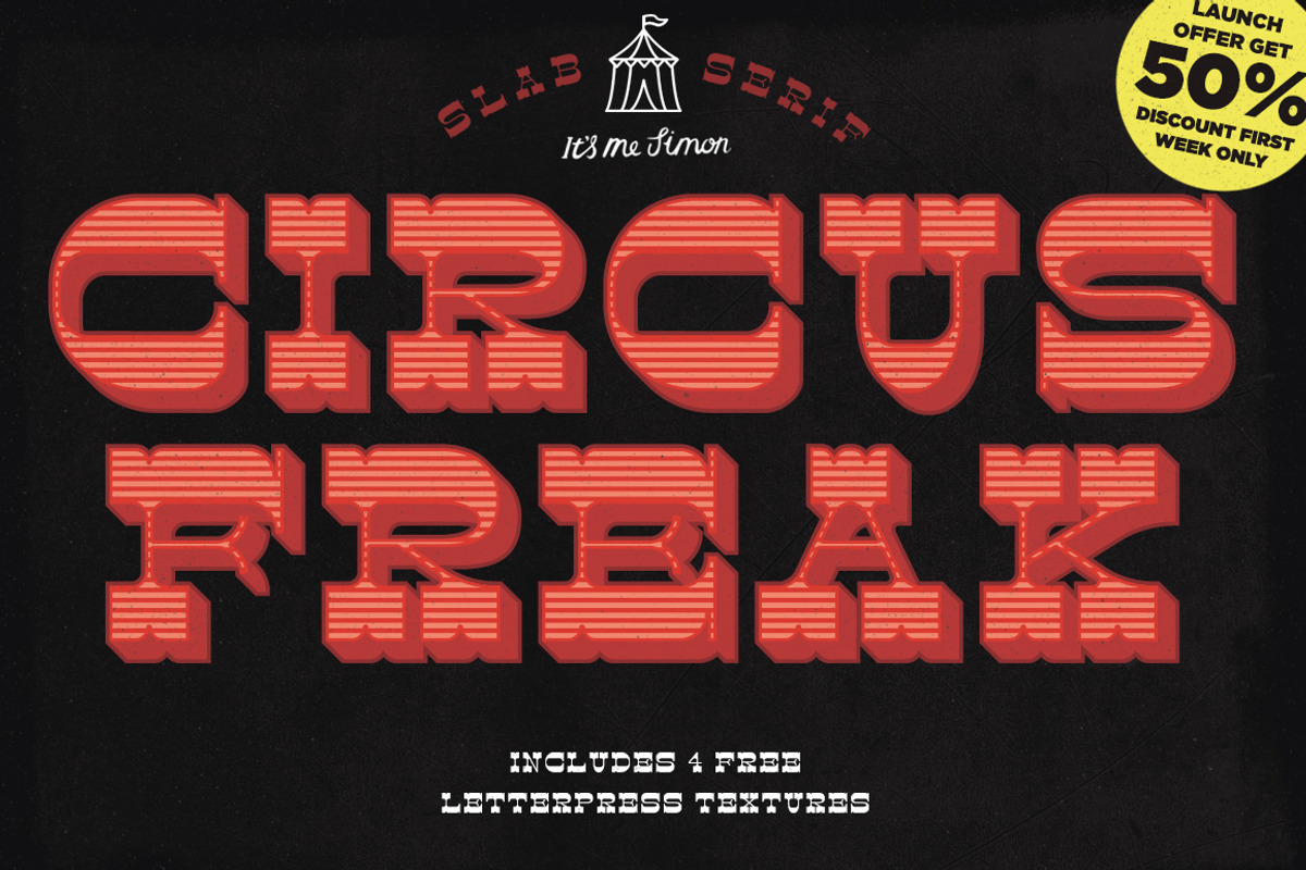 Slab Serif font Circus Freak preview 2