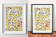 Fruit and vegetables alphabet, a Wallpaper Graphic by Murvin (Thumbnail 2 of 7)