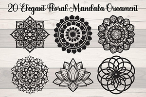 Elegant Floral Mandala Ornament, an Object Graphic by Creativeshirt